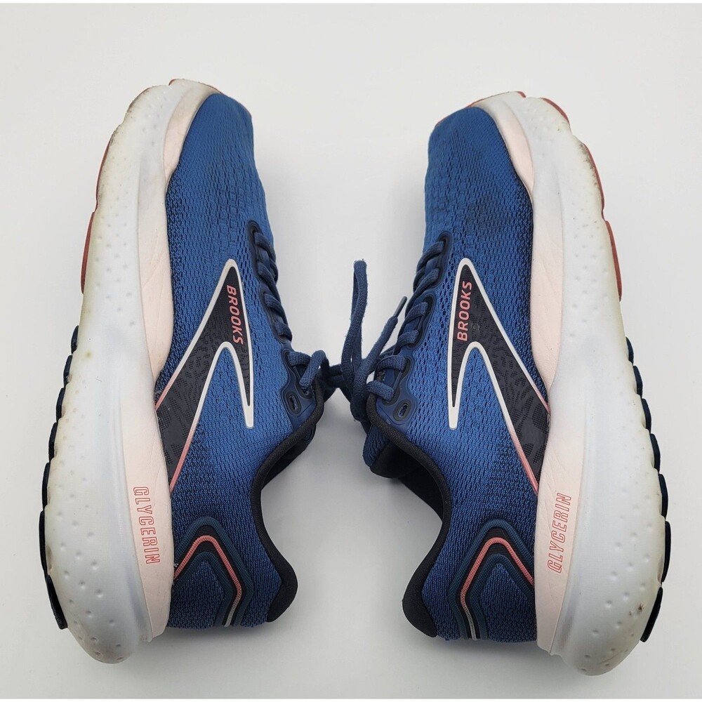 Women’s size 7 B Med Brooks Glycerin 21 Shoes Blue Running Walking Sneaker - Picture 5 of 10